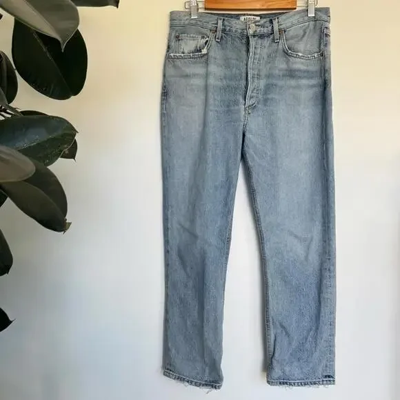 Agolde Riley Hi Rise Straight Crop - Picture 3 of 13